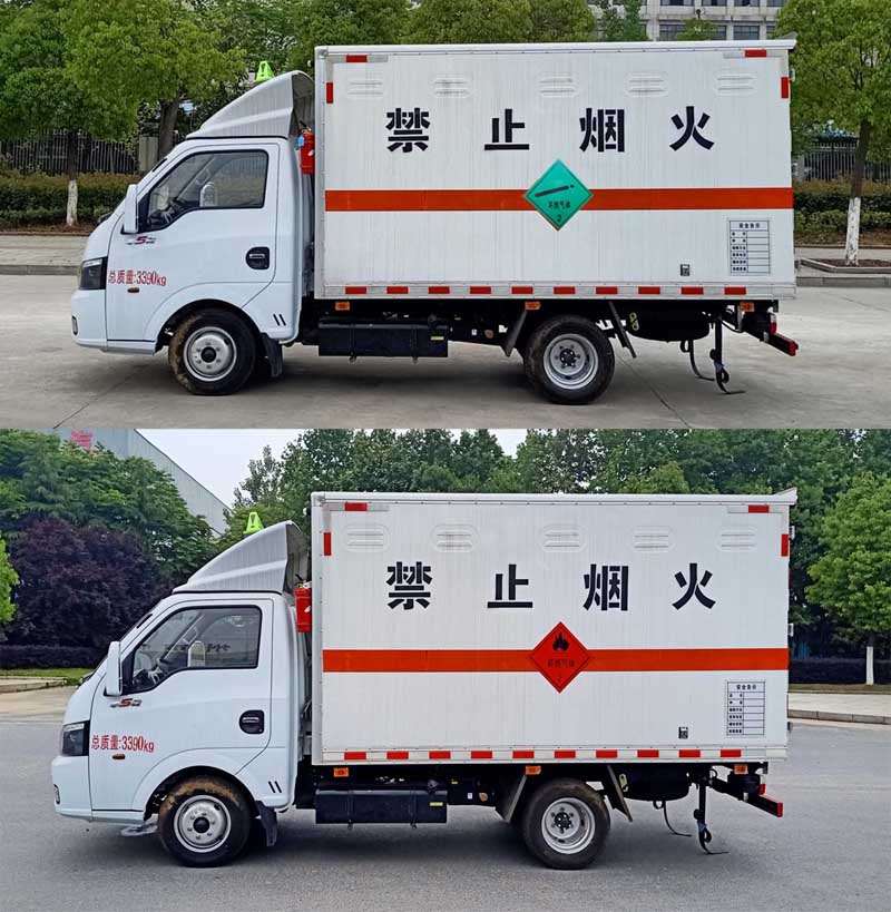 東風(fēng)途逸3.3米易燃?xì)怏w廂式運(yùn)輸車